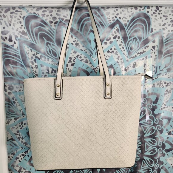 Cream Colored Handbag/Tote - Picture 1 of 7